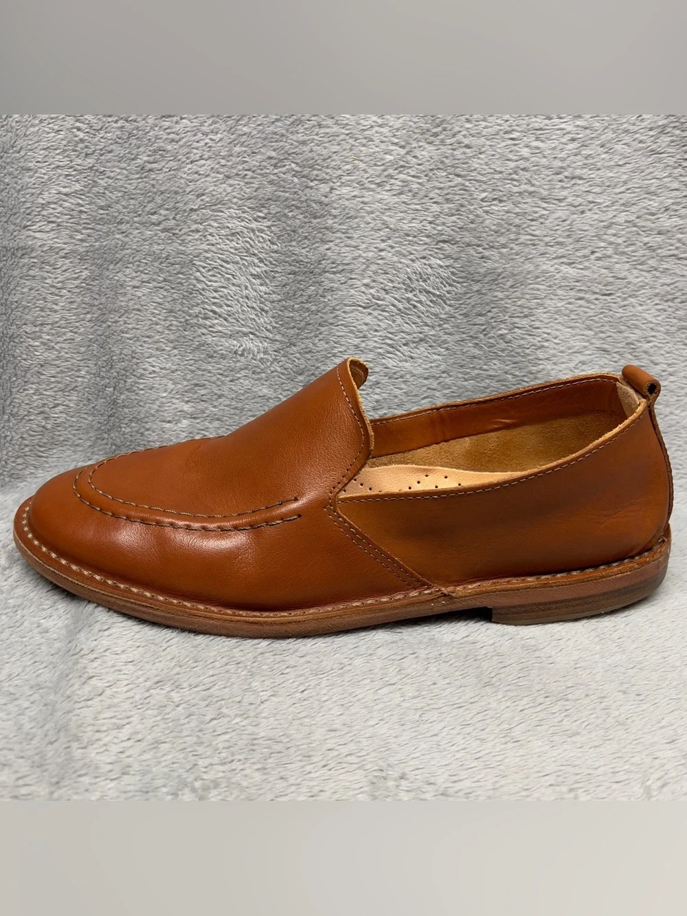 Astorflex Patnoflex Travel Stitch Loafer Men's Size 9 Tan Buffalo Leather Italy
